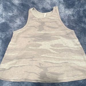 Grey camo tank top